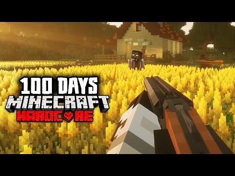 I Spent 100 Days on a FARM Zombie Apocalypse in Minecraft Hardcore