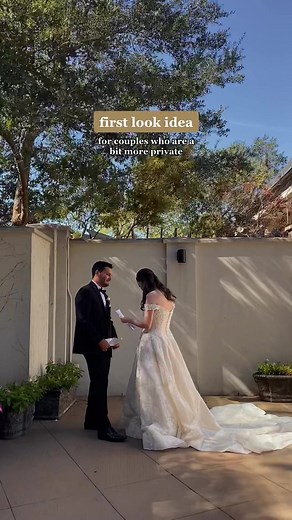 Private First Look Wedding: A Special Moment Captured