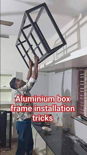 aluminium box frame installation tricks #shorts
