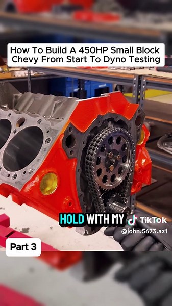 How To Build A 450HP Small Block Chevy From Star-3#engine #engineering #fyp #rebuild #oldcar