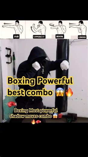 Boxing powerful best moves combo 😱🔥🥊#foryoupage #foryou #boxingtraining #boxingexercise #boxing