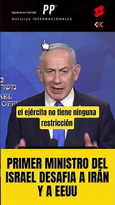 Primer Ministro de Israel desafía a EEUU e Irán #ultimahora #noticias