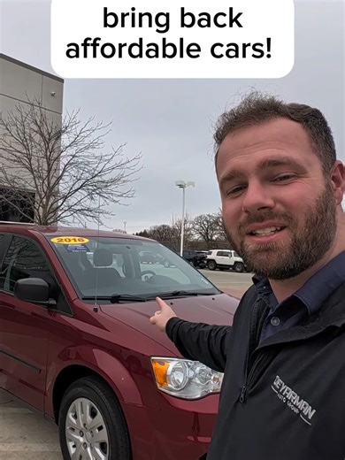 Car makers need to bring back affordable new cars. Not everyone needs a giant SUV with spaceship features. #affordable #minivan #chrysler #dodge