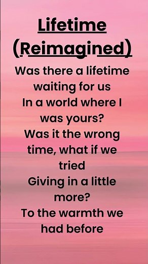 Lifetime (Reimagined) – Ben&Ben | Lyrics #Shorts