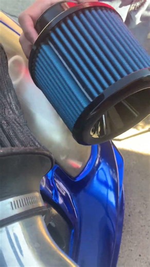 Replacing cold air intake Filter on My G35 Coupe! 🥶 #g35 #automobile #vq35 #fypシ #carmods #injen