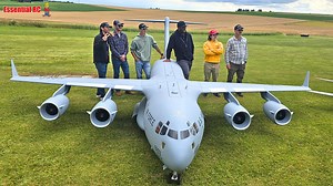 3.4M views · 46K reactions | Tyler Perry's 1st flight of Ramy RC's Giant 149KG XXXL C-17 Globemaster at Airliner Meeting 2024 | Essential RC | Facebook