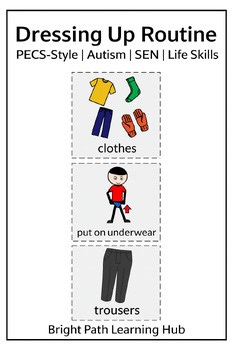Dressing Up Routine – PECS Style | Autism | SEN | Visual Schedule Cards