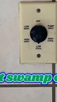 Smart swamp cooler control for a unit with a line voltage switch.
