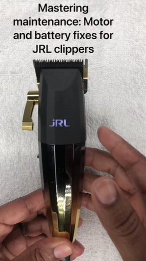 Mastering maintenance: Motor and battery fixes for JRL clipper. #fyp #fortworthbarber #clipperrepair #Haircut #Barber #BarberShop #clippercare #clippers #jrlclippers💈✂️🔝