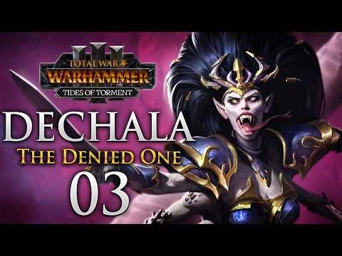 A GOLDEN THREAT TO GLORIOUS CORUPTION! Total War: Warhammer 3 - Dechala Slaanesh Campaign #3