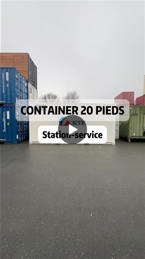 #boxinnov #container20pieds #stationservice #amenagementcontainer #industrie #logistique #solutionmodulaire #innovation #projetindustriel #infrastructure | Box Innov - Vente, location, transformation et aménagement de container maritime