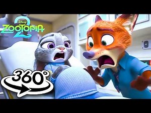 Zootopia 2 Nick Wilde and Judy Hopps all ANIMALS DANCE in your HOUSE 360° VR 4K