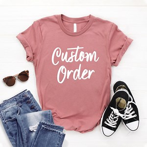 Custom T-shirt Order ∙ Softstyle Unisex T-shirt - Etsy
