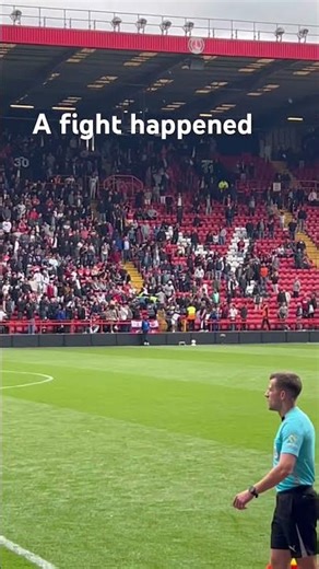 Football there was a fight at the ￼ Charlton V Millwall game ￼