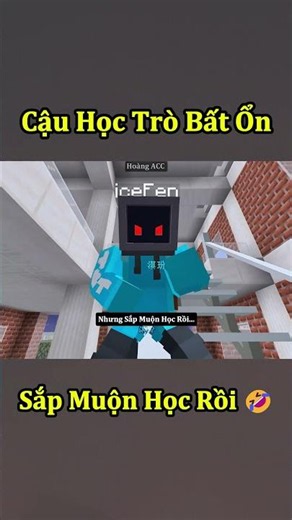 When I'm About to Be Late for School in a Chaotic Minecraft World 🤣 #shorts