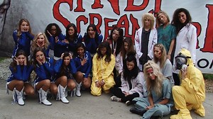 Colts Cheerleaders Visit Indy Scream Park