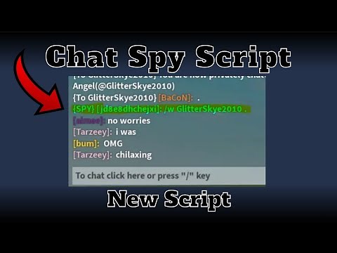 New Cool Chat Spy Script! Works on | Fluxus, Delta, Arceus X!
