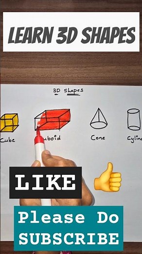 Learn 3D Shapes Drawing for Kids | Easy & Fun! #3dshapes #drawing #kidsdrawing