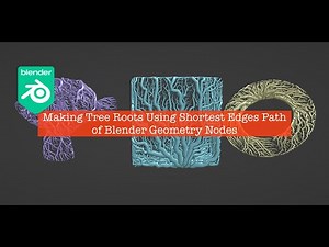 LIVENODING Geometry Nodes Shortest Edges Paths Node Tree Roots