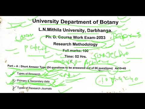 🎓Ph.D. Course Work Exam | Previous Year Question Analysis | Most Expected Topics🔥