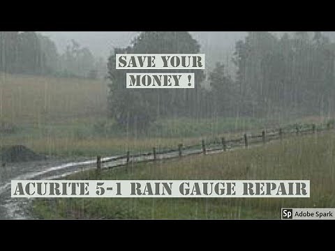 AcuRite 5-1 Weather Station repair - rain gauge