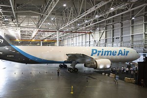 First Amazon Prime Air plane unveiled