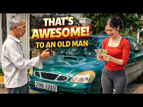 Girl's challenge: Repair and completely restore an old, abandoned Daewoo car owned by an old man.