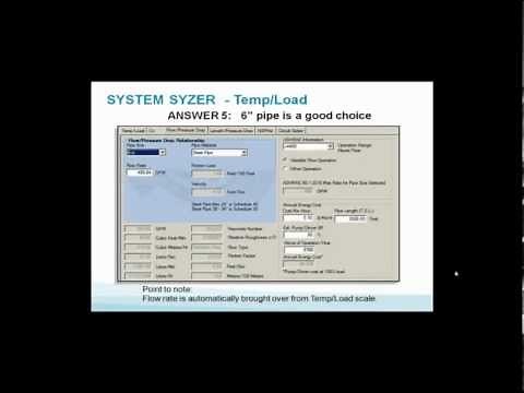 Using System Syzer to Determine Pipe Size