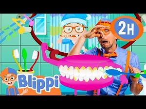 Brush Your Smelly Teeth Song | BLIPPI | Educational Songs For Kids