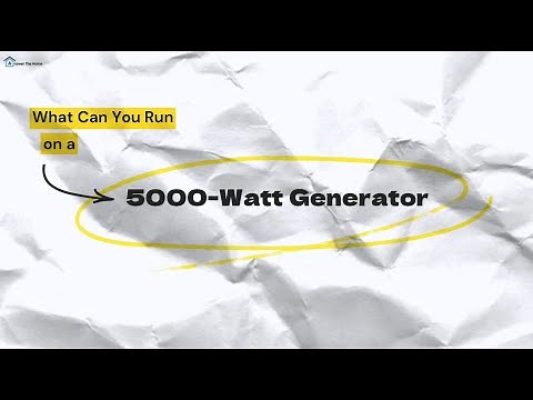 What Can You Run on a 5000-Watt Generator? A Complete Guide for Homeowners, RVers & DIYers