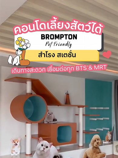 Brompton Pet-Friendly Condo for Animal Lovers at Samrong Station
