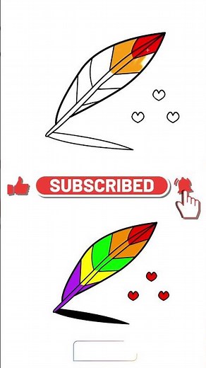 Easy Quill Drawing in 30 Seconds | Simple Feather Pen Sketch