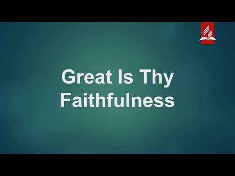 Great Is Thy Faithfulness | Instrumental Hymn with Lyrics | Sing Along