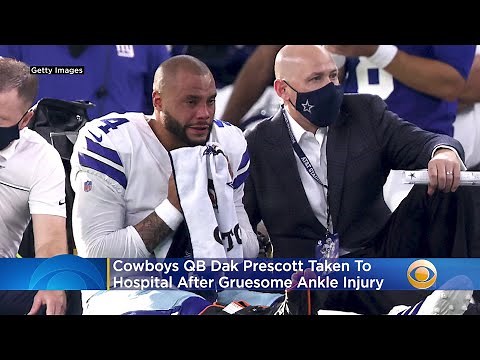 Cowboys QB Dak Prescott Taken To Hospital After Gruesome Ankle Injury In Giants Game