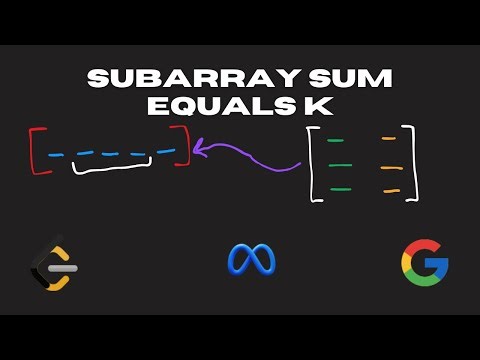 Subarray Sum Equals K || Leetcode 560 || EASY APPROACH || COMPLETE EXPLANATION