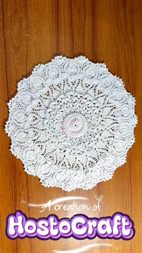 2.3K views · 55 reactions | 臨 Round Textured Flower Crochet Table Mat...