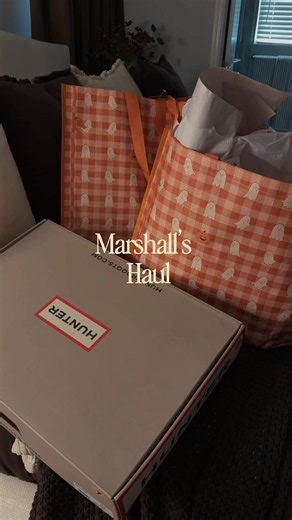 Marshall’s Haul 🍂🎃 Hunter boots were a must ! 🙈✨ #marshallshaul #shoppinghaul #marshalls #fall #marshallsfinds