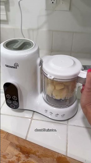 LETS MAKE BABY FOOD🥣 @Grownsy_official Baby Food Maker! #momhacks #babyfood