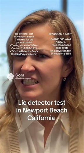 Lie detector test in Newport Beach California