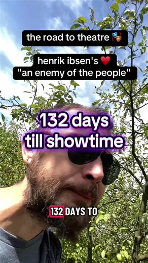 The countdown keeps moving — 132 days until opening night! Every day is a step closer, whether it’s voice work, script edits, or just showing up for the process. The stage is being built one piece at a time. #AnEnemyOfThePeople #DuseProductions #TheatreCountdown #NYCTheatre #BehindTheScenes