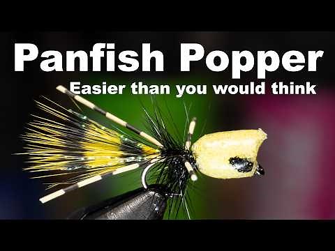 Panfish Popper - Fly Tying Tutorial - McFly Angler