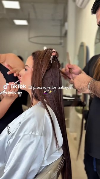 La magia de Studio R 👀❤️‍🔥 ¿Ya agendaste tu cita? 💌 #hair #hairsalon #cabello #studior #hairstudio