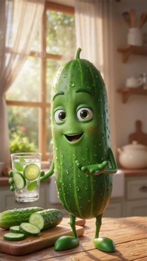 🥒 Cucumber keeps you hydrated,supports weight loss,improves digestion and gives glowing skin #shorts