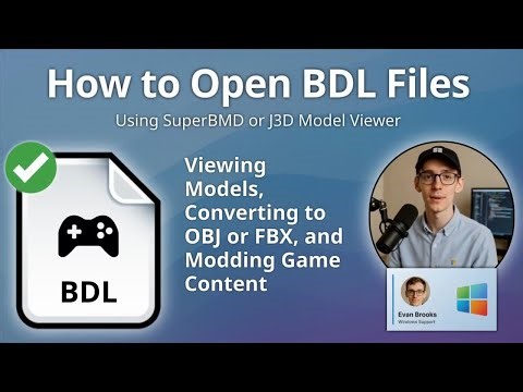 How to Open BDL Files (SuperBMD or J3D Model Viewer)