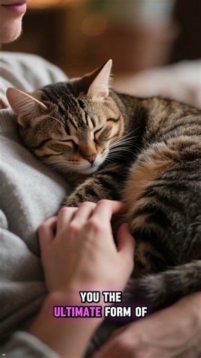 The Secret Meaning Behind Your Cat Sleeping on You!