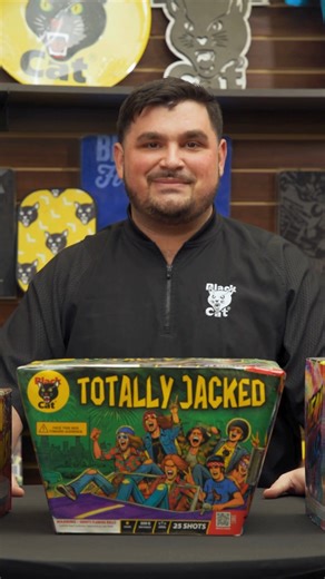 3 Black Cat Cakes you won't want to miss this summer! Totally Jacked, Holy Finale, and Aerial Chameleon! Black Cat Joe knows his product pretty well, but head to our link in bio to check them out for yourself! | Black Cat Fireworks