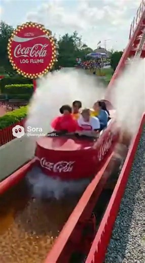 Coca Cola log flume