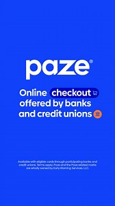 Use Paze℠, a confident online checkout | Paze