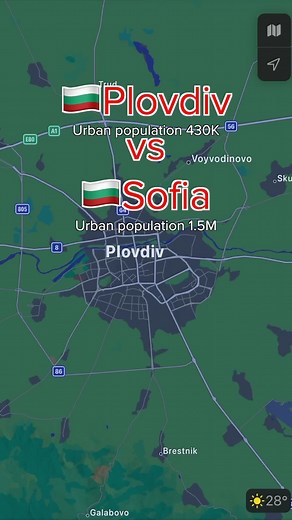 Plovdiv vs Sofia: A Detailed Size Comparison
