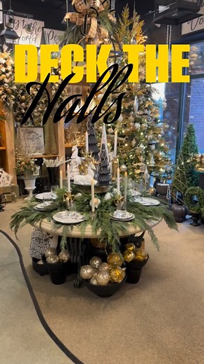 Step into our Deck the Halls Collection This elegant theme shimmers in creams, bright golds, and bold touches of black, creating a look that’s luxurious and unforgettable. What we love about this collection: 💎 Glittering diamonds and luminous pearls - so sparkly and beautiful! 🖤 Touch of black in the ornaments and giftware adding drama and sophistication 🌟 A golden glow that feels modern, glamorous, and timeless Explore Deck the Halls and our other exclusive holiday collections during our Hol